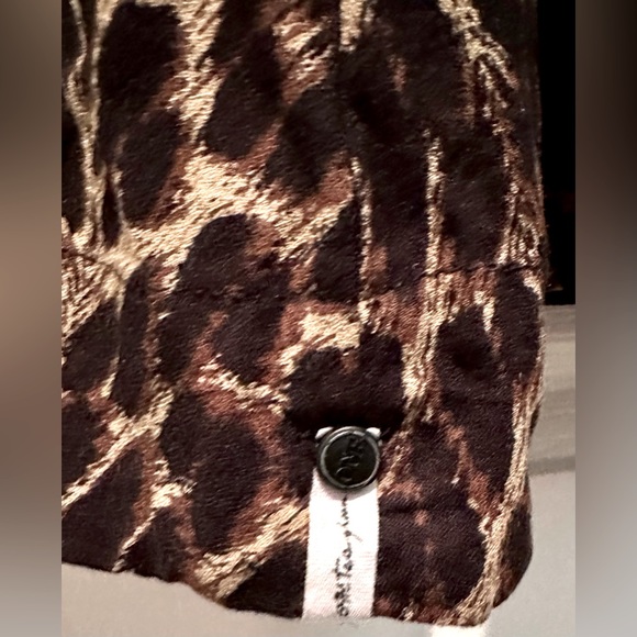 One Teaspoon Sleeveless Mock Neck Arizona Leopard Print A-line Mini Dress ZB1 - Picture 9 of 9